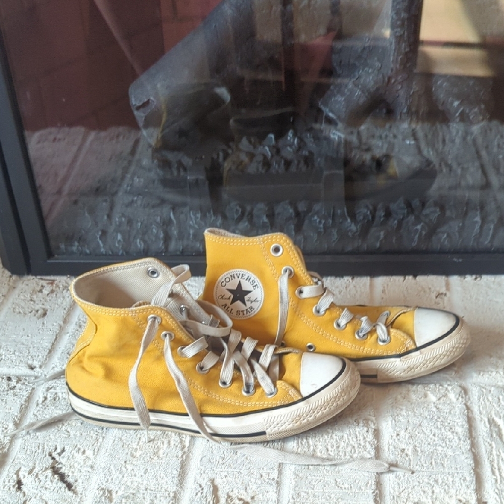 Converse Yellow High-Top Sneakers